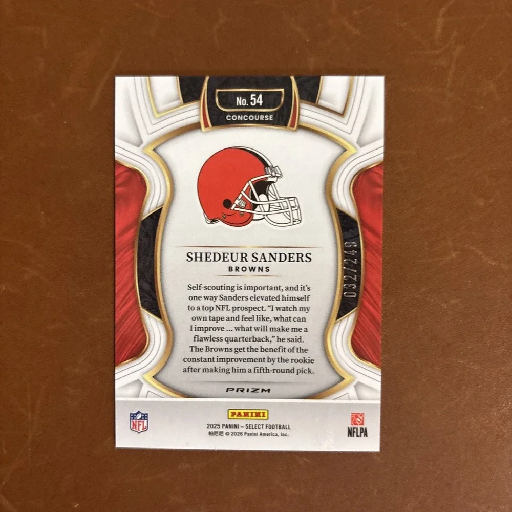 Panini shedeur sanders